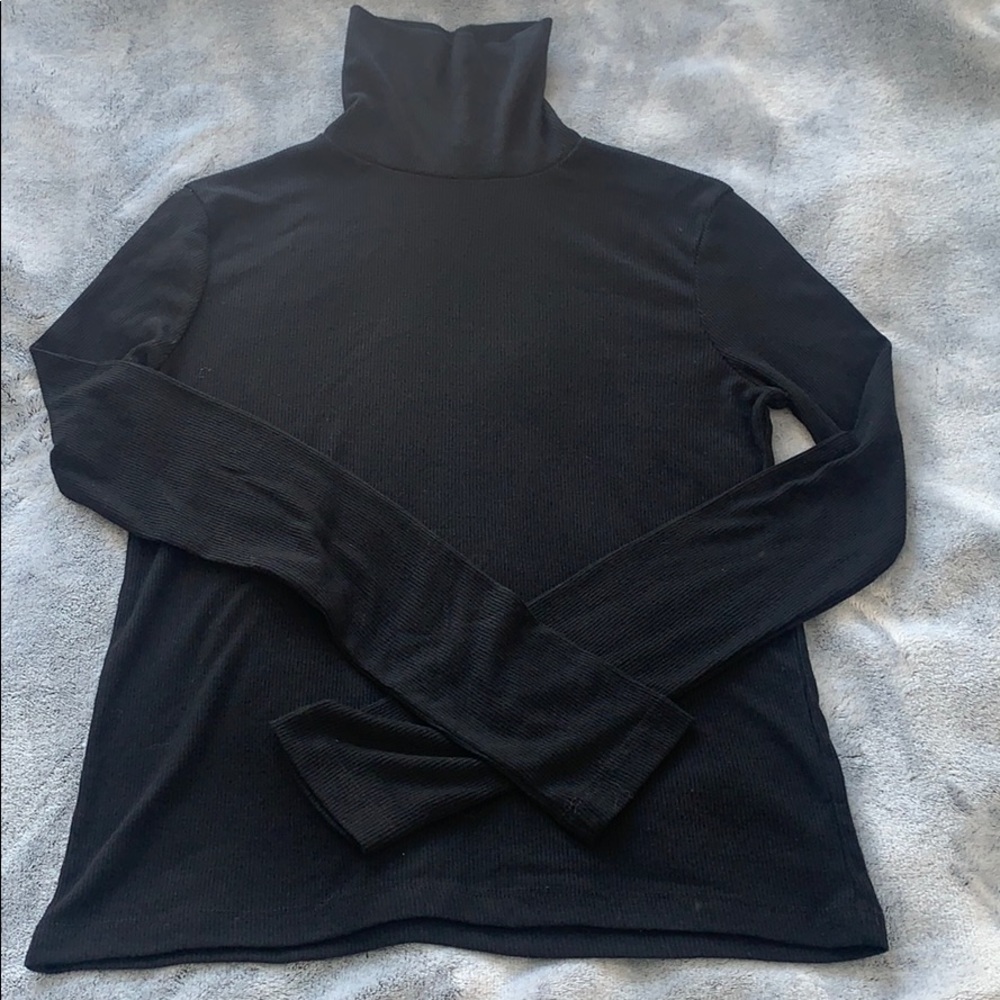 Ribbed turtle neck